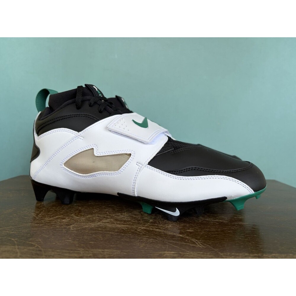 Nike Air Diamond Turf 93 TD White/Green Football Cleats Men's Size 13 HF5298-102